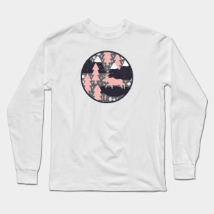 Mountain Moose (Salmon & Clay) Long Sleeve T-Shirt